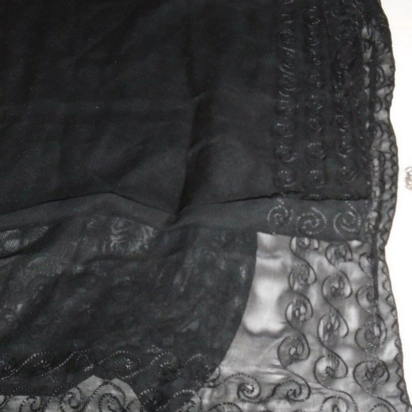 Vintage embroidered soft scarf/wrap/cover-up